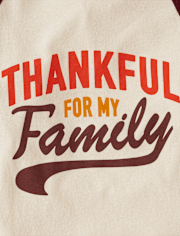 Unisex Kids Matching Family Thankful Graphic Tee