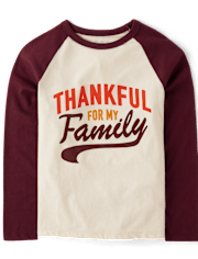 Unisex Kids Matching Family Thankful Graphic Tee