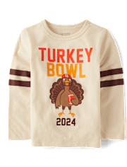 Unisex Baby And Niños pequeños Matching Family Turkey Bowl 2024 Camisetas estampadas