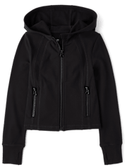 Sweat à capuche zippé pour filles