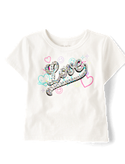 Girls Sequin Love Top