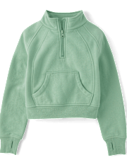 Girls Fleece Half Zip Pullover