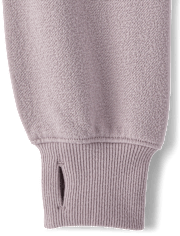 Girls Premium Fleece Cropped Zip Up Hoodie