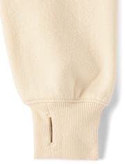 Girls Premium Fleece Cropped Zip Up Hoodie