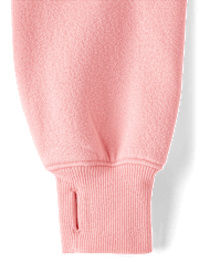 Fille Premium molleton Cropped Zip Up Kangourous