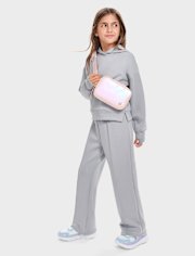 Girls Wide Leg Scuba Lounge Pants