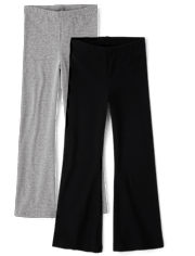 Girls Flare Leggings 2-Pack