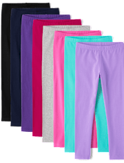 Girls Leggings 8-Pack