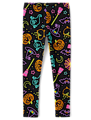 Girls Halloween Leggings