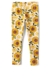 Girls Sunflower Leggings