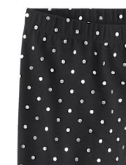 Girls Foil Dot Leggings