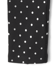 Girls Foil Dot Leggings