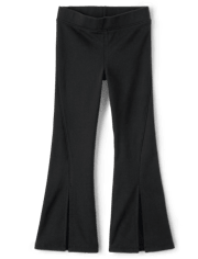 Jegging évasé fendu en tricot Ponte pour fille