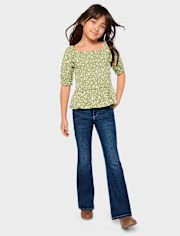 Jeans évasés pour filles