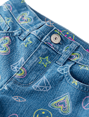 Girls Doodle Straight Jeans