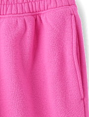 Pantalones jogger de polar para niña