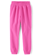 Pantalones jogger de polar para niña