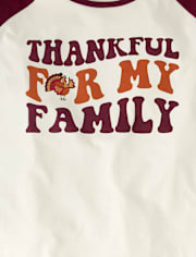 Womens Matching Family Thankful Cotton And Flannel Pajamas