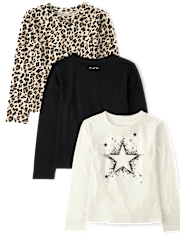 Girls Graphic Tee Shirt 3-Pack