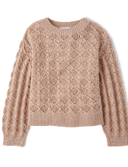 Girls Stitched Sweater