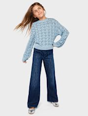 Suéter cosido para niñas