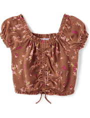 Top con estampado floral para niñas