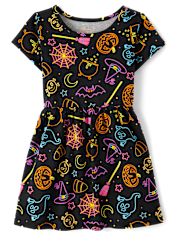 Girls Halloween Everyday Dress