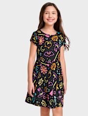 Girls Halloween Everyday Dress