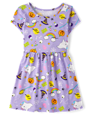 Girls Halloween Everyday Dress