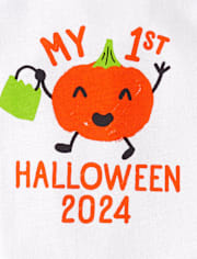 Enterizo Gráfico Primer Halloween Bebé Unisex