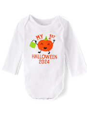 Enterizo Gráfico Primer Halloween Bebé Unisex