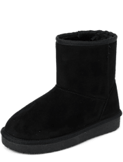 Girls Mid Teddy Boots