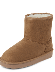 Girls Mid Teddy Boots