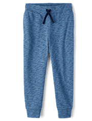 Pantalones jogger de rizo francés para niño