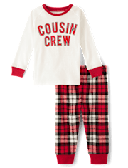 Baby And Toddler Cousin Crew Snug Fit Cotton And Microfleece Pajamas