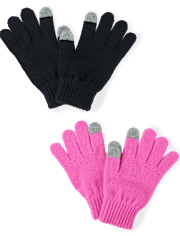 Guantes para mensajes de texto unisex para niños, paquete de 2