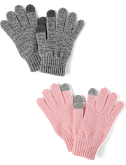 Guantes para mensajes de texto unisex para niños, paquete de 2