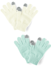 Guantes para mensajes de texto unisex para niños, paquete de 2