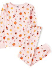 Pijama Henley de algodón con ajuste ceñido y especias de calabaza para niña Mommy And Me
