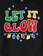 Unisex Adult Matching Family Glow Christmas Lights Cotton Pajamas