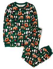 Adult Matching Family Animal Cotton Pajamas
