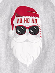 Unisex Adult Matching Family Glow Santa Sunglasses Cotton Pajamas