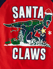 Mens Dad And Me Glow Dino Cotton Pajamas