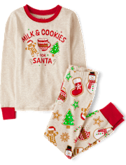 Kids Christmas Cookie Snug Fit Cotton Pajamas