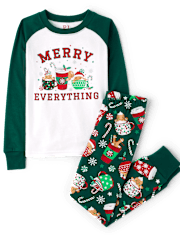 Kids Matching Family Hot Cocoa Mugs Snug Fit Cotton Pajamas