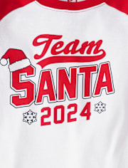 Unisex Kids Matching Family Team Santa 2024 Snug Fit Cotton Pajamas