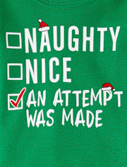 Baby And Toddler Glow Nice List Snug Fit Cotton Pajamas