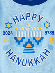 Unisex Baby And Toddler Matching Family Glow Hanukkah Snug Fit Cotton Pajamas