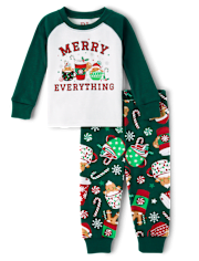 Baby And Toddler Matching Family Hot Cocoa Mugs Snug Fit Cotton Pajamas