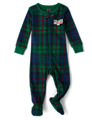 Unisex Baby And Toddler Matching Family We Are Family 2024 Snug Fit Cotton Footed One Piece Pajamas